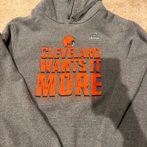 Cleveland Football Gray Hoodie